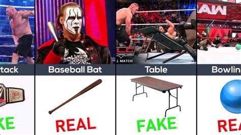 which wwe weapons are fake